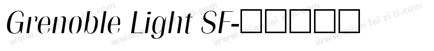 Grenoble Light SF字体转换